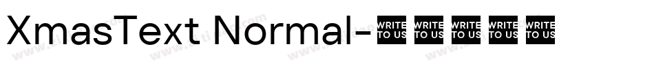 XmasText Normal字体转换